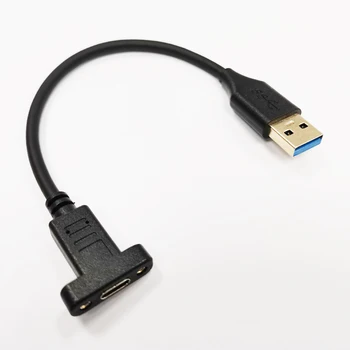 Кабел-адаптер NCHTEK 5 Gbit/с USB3.0 A за да се свържете с USB3.1 Type-C за пренос на данни и зареждане с Конвертор на Около 20 см/Безплатна доставка/1 бр.