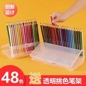 Стираемый цветен молив 48 цвята, без дърво, карандашная рисувани за студентски графити, ръчно рисувани Едро в наличност