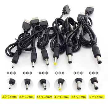 USB конектор тип A за свързване на до 5 vdc 2,0*0,6 мм 2,5*0,7 3,5 мм*1,35 мм 4,0*1,7 mm 5,5*2,1 5,5 мм*2,5 мм Жак за свързване на захранващия кабел D2