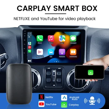 Безжична Carplay Streaming Ai Box Android Auto adapter За YouTube, Netflix За Audi Mercedes, Volkswagen, Hyundai, Toyota, Volvo Kia