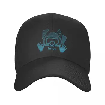 Персонални бейзболна шапка за гмуркане с шнорхел Aqua Блус iDive OK Мъжки дамски дишаща шапка Спортна шофьор на камион