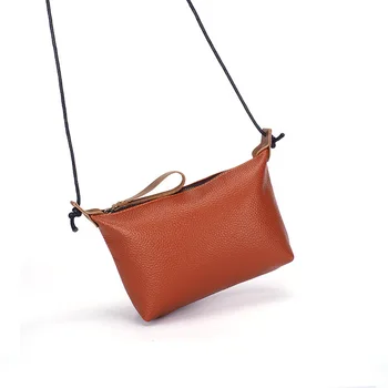 Жена портфейл от естествена кожа, нова модерна чанта през рамо, ретро портфейл от мека телешка кожа 01-GN-tnxffg