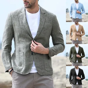 2023 Нов мъжки ежедневни модерен костюм, бельо годишен мъж сако, мъжко облекло
