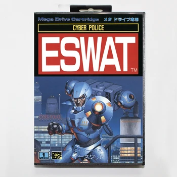 Нов прием на Eswat 16bit MD игрална карта за Sega Mega Drive/Genesis с търговците на предавателна