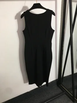2023 Пролетно-лятно черно приталенное професионални елегантна малка черна рокля за момичета