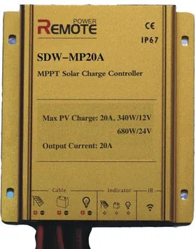 CE сертифицирани контролер за зареждане на слънчева батерия 20A 12/24V MPPT