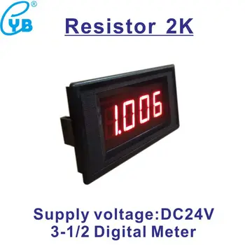 Ohmmeter Полузакрытого Тип Захранване DC 24V LED 3,5 Цифров Измерител на Съпротива 2K М Съпротива Ohmmeter Тестер на Стабилността