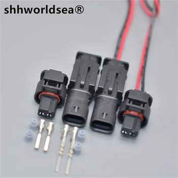shhworldsea Автоматично 2-пинов щепсел 872-857-561 автоматично конектор кабели кабели 8J0 973 202 8J0973202 с нас