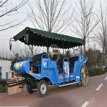 Туристическа повозка Електрически Тип монтирани върху вагони за автобус Snic View, с капацитет десет души, индивидуален Acpt за продажба изцяло