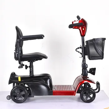 Домашен умен четырехколесный сгъваем транспорт за пенсионери, Детски, за разходка из магазините, Акумулаторни електрически скутер за възрастните хора