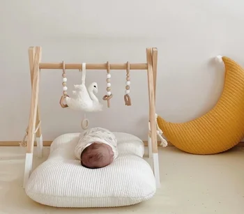 Корейската сладко детска възглавница за новородени бебета, декоративна памучен възглавница цвят на Луната, бебешко кошче (безплатно), възглавница за бебета, спално Бельо
