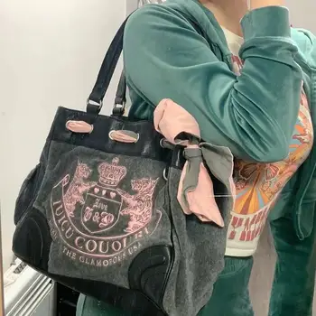Реколта модни кадифе чанта с бродерия за горещо момиче, на Новост 2023, Модни чанти през рамо с голям капацитет, дамска чанта през рамо