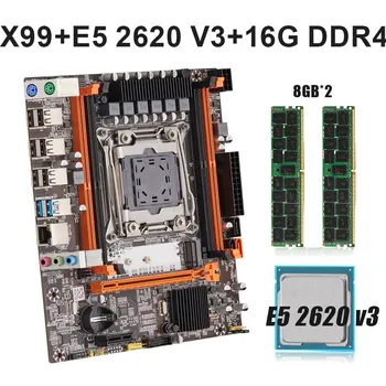 X99 lga 2011 3 серии xeon с E5 2620 V3 И 2 елемента на оперативна памет, 8 GB = 16 GB DDR4 2133 Mhz ECC REG
