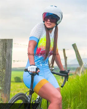 Pro Дамски Професионални Триатлонные Къса Комплекти От Джърси За Колоезденето Skinsuit Maillot Ropa Ciclismo Дамски Велосипедна Облекло Гащеризон
