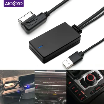 Авто Безжичен Модул Bluetooth на USB Кабел-Адаптер за Audi A4 A5 A6 A8 Q7 AMI MMI 2G Порт Медии Интерфейс Радио Стерео аудио вход