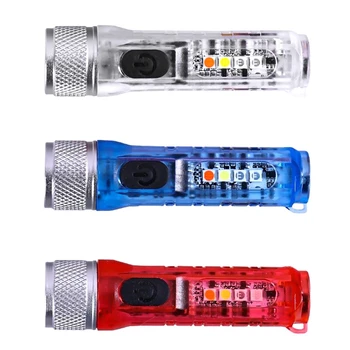 Мини led ключодържател-фенерче Usb Акумулаторна фенерче Супер ярък 400 лумена, ключодържател-фенерче, водоустойчив за къмпинг, разходки на открито