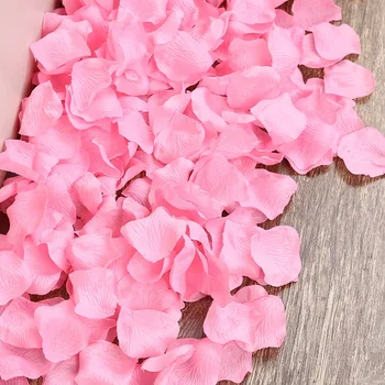Розова Изкуствена коприна листенца от Рози за 