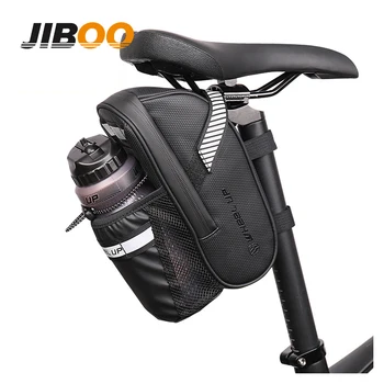JIBOO, 1 литров мотор седельная чанта, водоустойчива изкуствена Удобна пътна чанта за бутилка с вода, BMX, планински велосипед, Аксесоари за колоездене