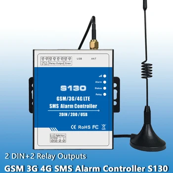Дистанционно управление на GSM, 3G и 4G клетъчна комуникация RTU SMS S130 2DIN 2DO за автоматична система за мониторинг на водите/на резервоара