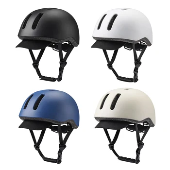 Регулируема велосипеден шлем с дышащим вграден сенника за възрастни мъже и жени, велосипеди каска за велосипед, предпазна каска за електрически скутер
