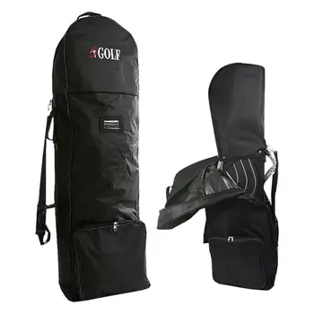 Нова чанта за голф 2023 г., пътна авиационна чанта на колела, калъф за стикове с голям капацитет, Сгъваем калъф за чанти за топки 600D за пътуване със самолет