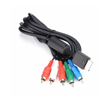 Компонентен AV-аудио-видео HD TV кабел 5RCA за Playstion2 за PS2 контролер