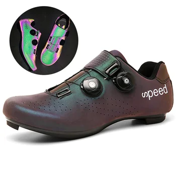Обувки за Шоссейного под Наем, Светещ Велосипедна обувки, Мъжки Модни Zapatillas Ciclismo и Дишащи Обувки за Жени