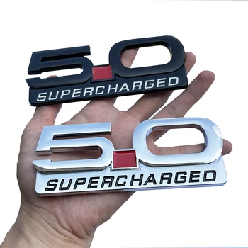 Автомобилни 3D Метален Стикер с Логото На Крило 5,0 С Компресор, Стикер За Ford Mustang GT Shelby GT500 2021 2022 2020, Значка, Емблема, Етикети