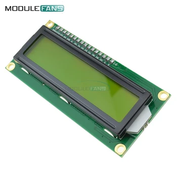 Жълт Дисплей IIC I2C TWI SPI Сериен Интерфейс 1602 16X2 LCD Модул за Arduino Контролер за Управление на Diy Електронен Модул