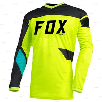 2023 fox teleyi Тениски с дълги ръкави за Скоростно Спускане на МТВ Велосипед Ризи Offroad DH Джърси Спортни Дрехи за Мотокрос Велосипедна Облекло Велосипедна Облекло