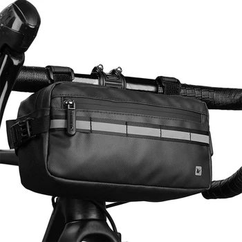 Чанта за кормилото на велосипеда Rhinowalk, велосипедна чанта на предната част, мултифункционална чанта на рамото, поясная чанта, чанта през рамо, велосипедна чанта