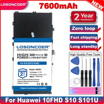 LOSONCOER HB3S1 Батерия с Капацитет от 7600 mah За Huawei MediaPad 10FHD S10 S101U S101L S102U Tablet Battery