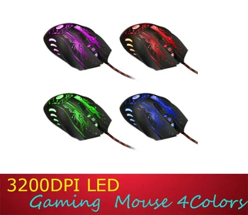 3200 dpi LED PC Gamer Mouse 6D USB Кабел Компютърни Игри Мишката на Универсалната Мишка За PC Gamer Мишката, Клавиатурата Компютърна Периферия