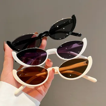 2023 Ретро Малки слънчеви очила в полурамке, дамски слънчеви очила 