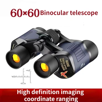Професионален Бинокъл 60Х60 Оптичен Телескоп С Ниска Осветление за Нощно Виждане Мощен Ловен Бинокъл за Къмпинг Инструменти