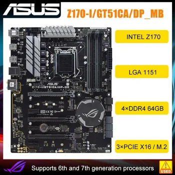 Дънна платка ASUS Z170-I/GT51CA LGA 1151 DDR4 LGA 1151 Intel Z170 GT51CA PCI-E 3.1 SATA3 M. 2 С поддръжка на процесор Core I3-7100 USB3.0 ATX