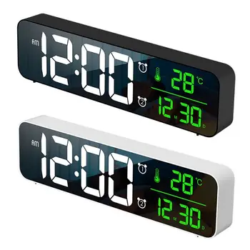 Електронни часовници с температура за домашния офис, пътуване, настолни декори, 2 цвята