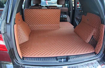 Най-добро качество! Специални постелки за багажник на кола Mercedes Benz ML 300 350 400 500 550 W166 2016-2012 непромокаеми постелки за багажник на товарен подложка