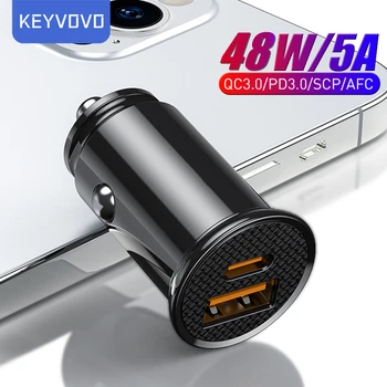 48 W За Бързо Зарядно Устройство Quick Charge 4,0 3,0 USB Type-C Бързо Зареждане Зарядно Устройство За мобилен Телефон Huawei, Xiaomi iPhone 14 13 12 11 X PRO