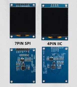 1,5-инчов White OLED-дисплей Модул на Екрана на КПГ SH1107 Drive IC 7PIN SPI/4PIN IIC Интерфейс 128*128