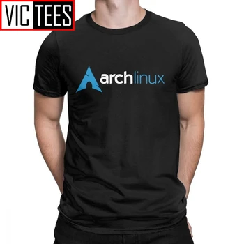 Arch Linux е Мъжка Тениска, Тениски с Къс Ръкав и Кръгло Деколте, Тениски От Чист Памук, Европейски Върхове, Европа
