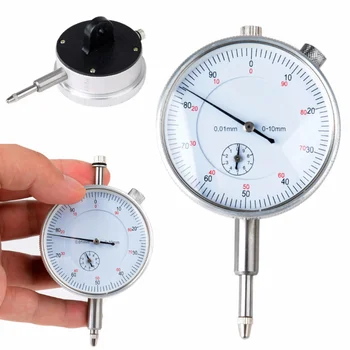 Измервателен уред с индикатор на циферблата, Измервателен уред с индикатор на циферблата, Измервателен уред с точност 0-10 мм, точност 0,01 мм, метал за точност на инструмента