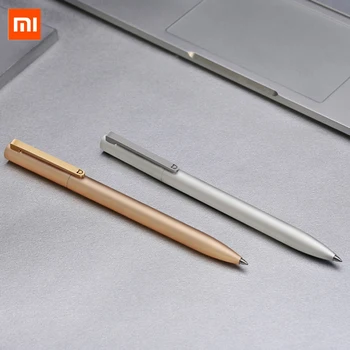 Оригиналната Писалка, за да Означения Xiaomi Mijia Metal Sign Pen 0,5 мм е Гладка Swiss Permec Бензиностанция Черно Мастило MiKuni Japan Сини Офис Студентски Химикалки За Писане