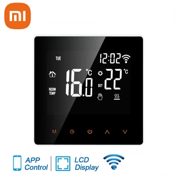 Умен термостат Xiaomi Mijia WiFi, електрическото подово отопление, водогрейный/газов котел, дистанционно управление на температурата за Google Home, Алекса
