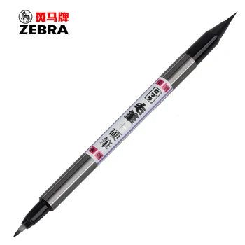 Дръжка за калиграфия Zebra FD-502 Мека Четка + твърд съвет с двоен фитил Япония