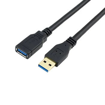 Ультракороткий удлинительный кабел USB 3.0 хъб USB 3.0 A от мъжа към Жената Удлинительный кабел 20 см черен Високоскоростна за Smart TV, PC, лаптоп