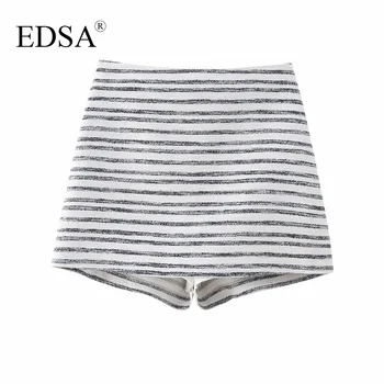 EDSA/ Дамски модни текстурирани шорти 2023, Нови Летни къси панталони с висока Талия, Поли, градинска дрехи с невиждани страничен цип
