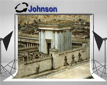храмът на Втората Израел Ерусалим снимки декори Високо качество на компютърна печат стенен фон