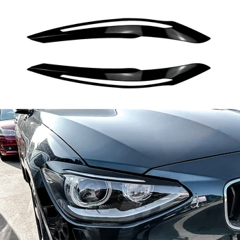 1 чифт черни фарове, накладки за веждите и клепачите за BMW 1 series F20 F21 2011-2014, автомобилни стикери, тампон за очи