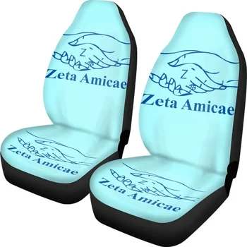 Zeta Amicae Amicae 2 бр./компл. Универсални Капаци За Предните седалки на Автомобил С Модерен Принтом, Здрав Протектор За Седан И Камион, Покривала За автомобилни Седалки, Лидер на Продажбите